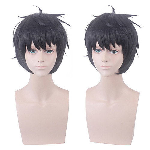 Cosplay Costume Wig Synthetic Wig Loose Curl With Bangs Wig Short Black Synthetic Hair Men's Anime Cosplay Black
Cosplay Costume Wig Synthetic Wig Loose Curl With Bangs Wig Short Black Synthetic Hair Men's Anime Cosplay Black
