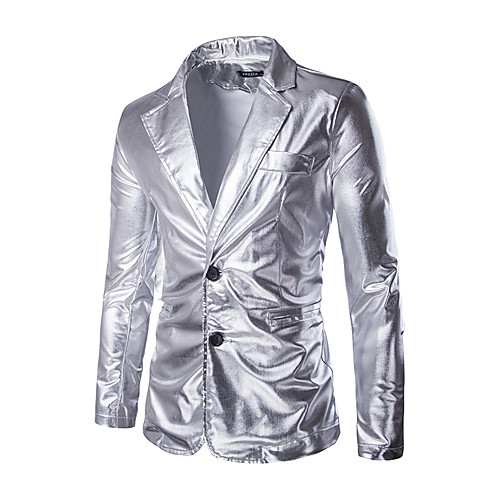 men's metallic 2-piece suit slim fit blazer jacket pants party prom set (xx-large, black)
men's metallic 2-piece suit slim fit blazer jacket pants party prom set (xx-large, black)