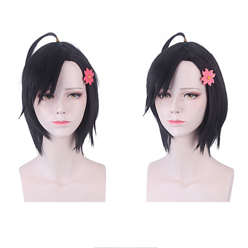 Cosplay Costume Wig Synthetic Wig kinky Straight With Bangs Wig Short Black Synthetic Hair Women's Anime Cosplay Black
Cosplay Costume Wig Synthetic Wig kinky Straight With Bangs Wig Short Black Synthetic Hair Women's Anime Cosplay Black