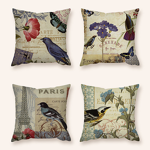 Cushion Cover 4PC Linen Soft Decorative Square Throw Pillow Cover Cushion Case Pillowcase for Sofa Bedroom 45 x 45 cm (18 x 18 Inch) Superior Quality Machine Washable
Cushion Cover 4PC Linen Soft Decorative Square Throw Pillow Cover Cushion Case Pillowcase for Sofa Bedroom 45 x 45 cm (18 x 18 Inch) Superior Quality Machine Washable
