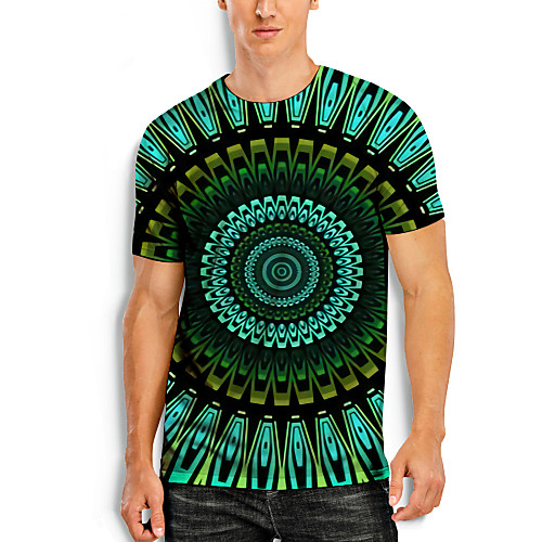 Men's T shirt 3D Print Graphic Optical Illusion 3D Print Short Sleeve Daily Tops Green
Men's T shirt 3D Print Graphic Optical Illusion 3D Print Short Sleeve Daily Tops Green