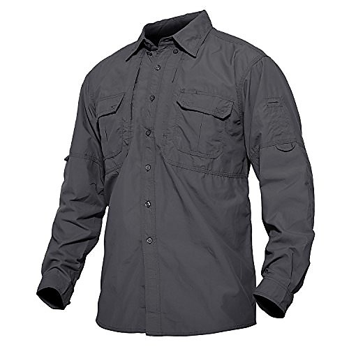 Men's Hiking Shirt / Button Down Shirts Long Sleeve Sweatshirt Top Outdoor Lightweight Breathable Quick Dry Sweat wicking Autumn / Fall Spring Solid Color ArmyGreen Wolf brown khaki Hunting Fishing
Men's Hiking Shirt / Button Down Shirts Long Sleeve Sweatshirt Top Outdoor Lightweight Breathable Quick Dry Sweat wicking Autumn / Fall Spring Solid Color ArmyGreen Wolf brown khaki Hunting Fishing