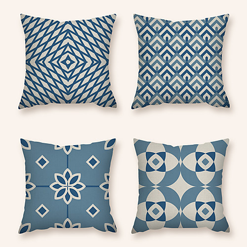 Cushion Cover 4PC Linen Soft Decorative Square Throw Pillow Cover Cushion Case Pillowcase for Sofa Bedroom 45 x 45 cm (18 x 18 Inch) Superior Quality Machine Washable
Cushion Cover 4PC Linen Soft Decorative Square Throw Pillow Cover Cushion Case Pillowcase for Sofa Bedroom 45 x 45 cm (18 x 18 Inch) Superior Quality Machine Washable