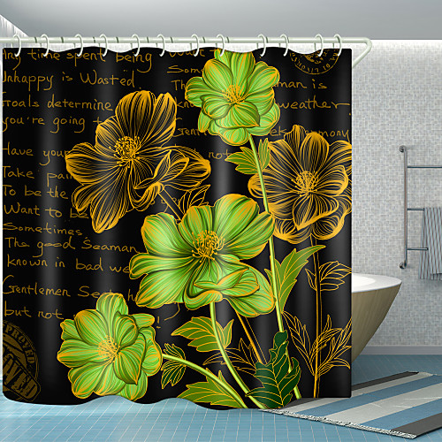Flowers English Digital Printing Shower Curtain Shower Curtains Hooks Modern Polyester New Design
Flowers English Digital Printing Shower Curtain Shower Curtains Hooks Modern Polyester New Design