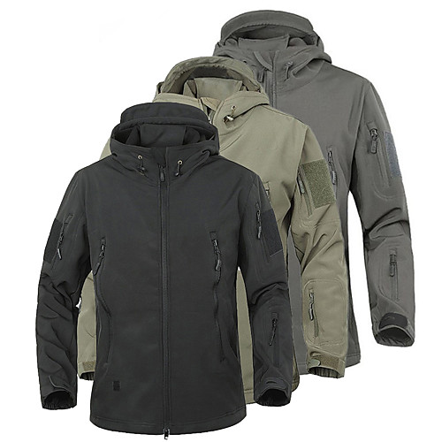 Men's Hiking Softshell Jacket Military Tactical Jacket Winter Outdoor Thermal Warm Waterproof Windproof Breathable Jacket 3-in-1 Jacket Top Fleece Softshell Single Slider Hunting Climbing Camping
Men's Hiking Softshell Jacket Military Tactical Jacket Winter Outdoor Thermal Warm Waterproof Windproof Breathable Jacket 3-in-1 Jacket Top Fleece Softshell Single Slider Hunting Climbing Camping