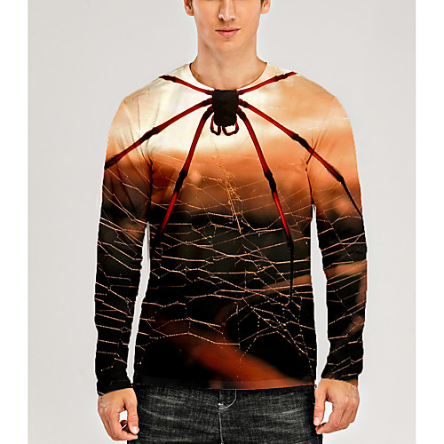 Men's T shirt 3D Print Graphic 3D Animal Print Long Sleeve Daily Tops Casual Black / Red
Men's T shirt 3D Print Graphic 3D Animal Print Long Sleeve Daily Tops Casual Black / Red