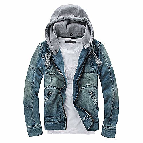 casual denim zipper long sleeve detachable hoodie jacket coat top blouse(blue ,xl)
casual denim zipper long sleeve detachable hoodie jacket coat top blouse(blue ,xl)