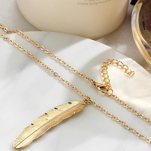 Women's Pendant Necklace Long Necklace Classic Leaf Fashion Chrome Gold Silver 66 cm Necklace Jewelry 1pc For Christmas Halloween Party Evening Street Gift
Women's Pendant Necklace Long Necklace Classic Leaf Fashion Chrome Gold Silver 66 cm Necklace Jewelry 1pc For Christmas Halloween Party Evening Street Gift