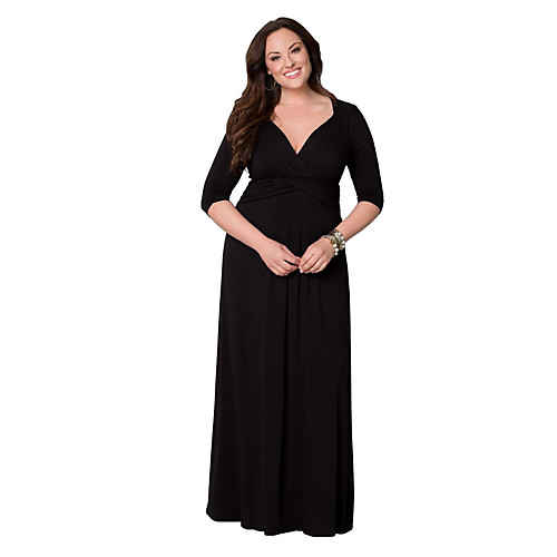 Women's Plus Size Dresses Swing Dress Maxi long Dress Long Sleeve Solid Color Patchwork V Neck Casual Fall
Women's Plus Size Dresses Swing Dress Maxi long Dress Long Sleeve Solid Color Patchwork V Neck Casual Fall