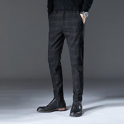 Black / Gray Checkered Standard Fit Spandex / Polyester Suit - Notch No Buttons
Black / Gray Checkered Standard Fit Spandex / Polyester Suit - Notch No Buttons