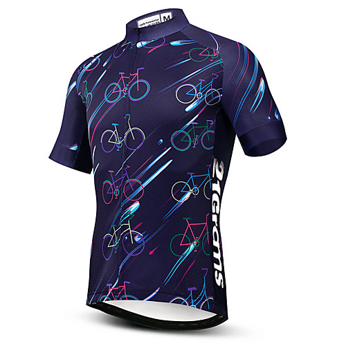 21Grams Men's Short Sleeve Cycling Jersey Dark Navy Bike Jersey Mountain Bike MTB Road Bike Cycling Breathable Sports Clothing Apparel / Athletic
21Grams Men's Short Sleeve Cycling Jersey Dark Navy Bike Jersey Mountain Bike MTB Road Bike Cycling Breathable Sports Clothing Apparel / Athletic