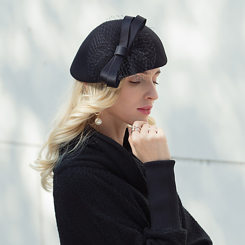 Headwear Elegant Wool Hats with Bowknot 1pc Party / Evening / Daily Wear Headpiece
Headwear Elegant Wool Hats with Bowknot 1pc Party / Evening / Daily Wear Headpiece