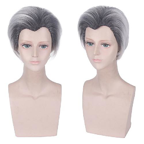 Cosplay Costume Wig Carlos Natural Straight Asymmetrical Wig Short Black / Grey Synthetic Hair Men's Cosplay Silky Cool Gray
Cosplay Costume Wig Carlos Natural Straight Asymmetrical Wig Short Black / Grey Synthetic Hair Men's Cosplay Silky Cool Gray