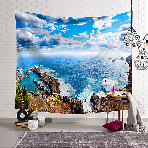 wall tapestry art decor blanket curtain hanging home bedroom living room decoration blue sea sky polyester
wall tapestry art decor blanket curtain hanging home bedroom living room decoration blue sea sky polyester