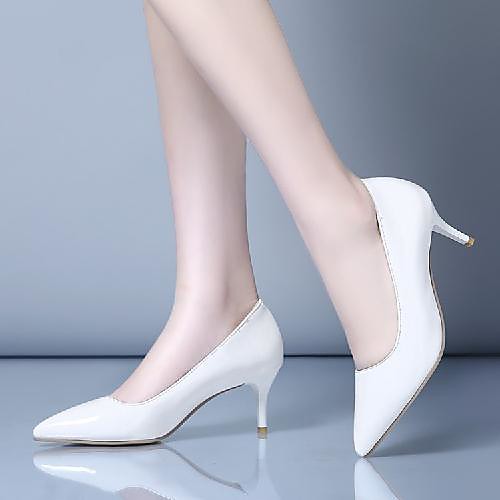 Women's Heels Stiletto Heel Pointed Toe Daily PU Synthetics Almond White Black
Women's Heels Stiletto Heel Pointed Toe Daily PU Synthetics Almond White Black
