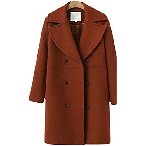 women long jacket notched lapel double breasted trench coat outwear,1,x-small
women long jacket notched lapel double breasted trench coat outwear,1,x-small