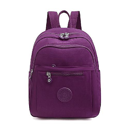 Women's Unisex Nylon Special Material Commuter Backpack Large Capacity Waterproof Zipper Solid Color Sports & Outdoor Daily Backpack Black Blue Purple Red Light Gray
Women's Unisex Nylon Special Material Commuter Backpack Large Capacity Waterproof Zipper Solid Color Sports & Outdoor Daily Backpack Black Blue Purple Red Light Gray