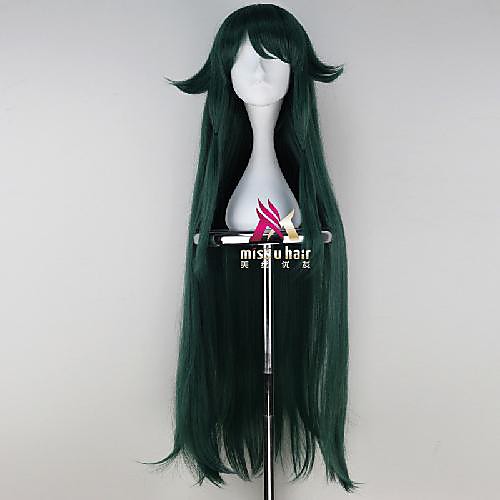 Synthetic Wig Cosplay Wig Saye Straight With Bangs Wig Very Long Green Synthetic Hair 40 inch Women's Fashionable Design Cosplay Soft Green
Synthetic Wig Cosplay Wig Saye Straight With Bangs Wig Very Long Green Synthetic Hair 40 inch Women's Fashionable Design Cosplay Soft Green
