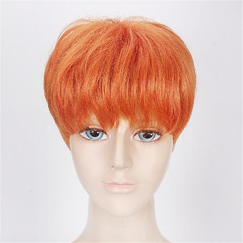 Cosplay Costume Wig Natural Straight With Bangs Wig Short Orange Synthetic Hair Men's Cosplay Natural Adorable Orange
Cosplay Costume Wig Natural Straight With Bangs Wig Short Orange Synthetic Hair Men's Cosplay Natural Adorable Orange