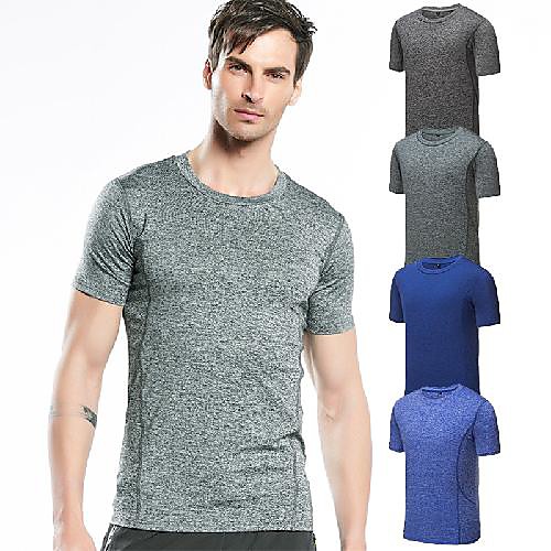 Men's Hiking Tee shirt Short Sleeve Crew Neck Tee Tshirt Top Outdoor Quick Dry Breathable Stretchy Sweat-Wicking Spring Summer Polyester Solid Color Blue Grey Green Hunting Fishing Climbing
Men's Hiking Tee shirt Short Sleeve Crew Neck Tee Tshirt Top Outdoor Quick Dry Breathable Stretchy Sweat-Wicking Spring Summer Polyester Solid Color Blue Grey Green Hunting Fishing Climbing