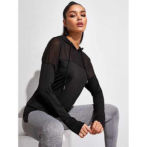 Women's Long Sleeve Hoodie Sweatshirt Running Shirt Tee Tshirt Top Athletic Athleisure Nylon Thermal Warm Breathable Soft Gym Workout Running Jogging Training Exercise Sportswear Solid Colored Black
Women's Long Sleeve Hoodie Sweatshirt Running Shirt Tee Tshirt Top Athletic Athleisure Nylon Thermal Warm Breathable Soft Gym Workout Running Jogging Training Exercise Sportswear Solid Colored Black