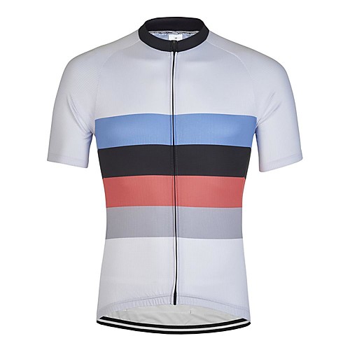 21Grams Men's Short Sleeve Cycling Jersey White Stripes Bike Jersey Mountain Bike MTB Road Bike Cycling Breathable Sports Clothing Apparel / Athletic
21Grams Men's Short Sleeve Cycling Jersey White Stripes Bike Jersey Mountain Bike MTB Road Bike Cycling Breathable Sports Clothing Apparel / Athletic
