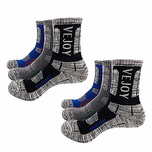 6 pairs men's wicking breathable cushion crew socks outdoor multi performance hiking trekking walking thermal warm athletic socks (black/blue/grey, 5.5-9.5/39-44)
6 pairs men's wicking breathable cushion crew socks outdoor multi performance hiking trekking walking thermal warm athletic socks (black/blue/grey, 5.5-9.5/39-44)