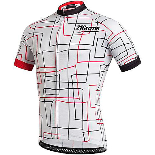 21Grams Men's Short Sleeve Cycling Jersey White Bike Jersey Top Mountain Bike MTB Road Bike Cycling UV Resistant Quick Dry Sports Clothing Apparel / Athletic
21Grams Men's Short Sleeve Cycling Jersey White Bike Jersey Top Mountain Bike MTB Road Bike Cycling UV Resistant Quick Dry Sports Clothing Apparel / Athletic