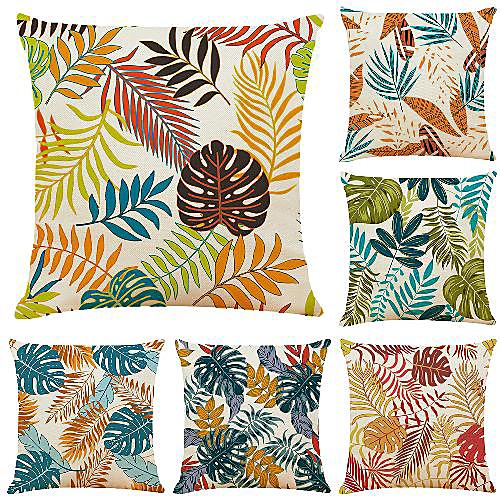 6 pcs Linen Pillow Cover, Rainforest Simple Modern Square Zipper Traditional Classic
6 pcs Linen Pillow Cover, Rainforest Simple Modern Square Zipper Traditional Classic