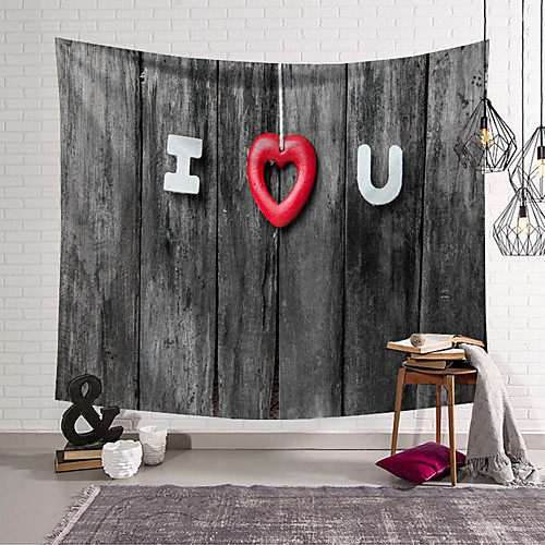 

Valentine's Day Wall Tapestry Art Decor Blanket Curtain Hanging Home Bedroom Living Room Decoration Love Heart