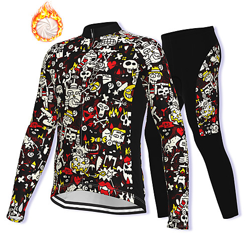 21Grams Men's Long Sleeve Cycling Jacket with Pants Winter Fleece Spandex Black Bike Fleece Lining Warm Sports Graphic Mountain Bike MTB Road Bike Cycling Clothing Apparel / Stretchy / Athleisure
21Grams Men's Long Sleeve Cycling Jacket with Pants Winter Fleece Spandex Black Bike Fleece Lining Warm Sports Graphic Mountain Bike MTB Road Bike Cycling Clothing Apparel / Stretchy / Athleisure