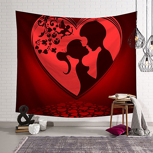 valentine's day wall tapestry art decor blanket curtain hanging home bedroom living room decoration couple kissing cupid polyester
valentine's day wall tapestry art decor blanket curtain hanging home bedroom living room decoration couple kissing cupid polyester