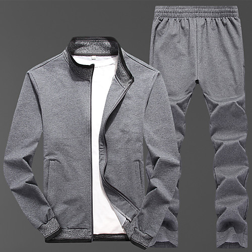 Men's 2 Piece Full Zip Tracksuit Sweatsuit Street Casual 2pcs Long Sleeve Thermal Warm Breathable Soft Gym Workout Running Jogging Training Exercise Sportswear Solid Colored Normal Jacket Track pants
Men's 2 Piece Full Zip Tracksuit Sweatsuit Street Casual 2pcs Long Sleeve Thermal Warm Breathable Soft Gym Workout Running Jogging Training Exercise Sportswear Solid Colored Normal Jacket Track pants