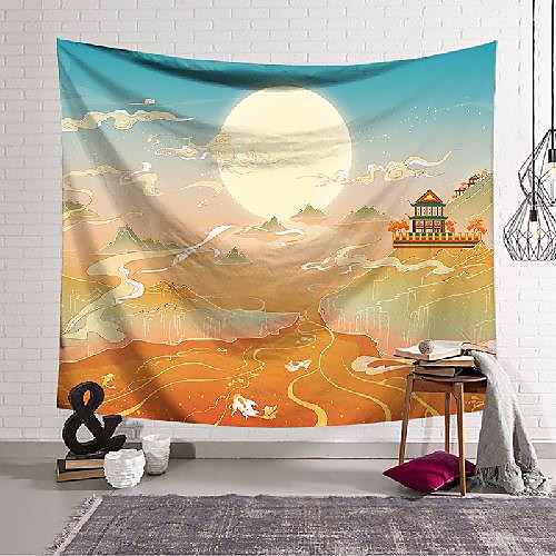 wall tapestry art decor blanket curtain hanging home bedroom living room decoration pagoda moon hill polyester
wall tapestry art decor blanket curtain hanging home bedroom living room decoration pagoda moon hill polyester