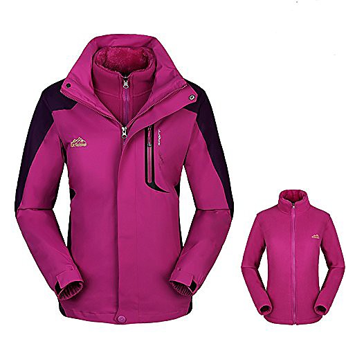 Women's Men's Hiking 3-in-1 Jackets Winter Outdoor Lightweight Windproof Fleece Lining Breathable Winter Jacket Top Fleece Fishing Climbing Camping / Hiking / Caving Rose red (female) Rose red
Women's Men's Hiking 3-in-1 Jackets Winter Outdoor Lightweight Windproof Fleece Lining Breathable Winter Jacket Top Fleece Fishing Climbing Camping / Hiking / Caving Rose red (female) Rose red