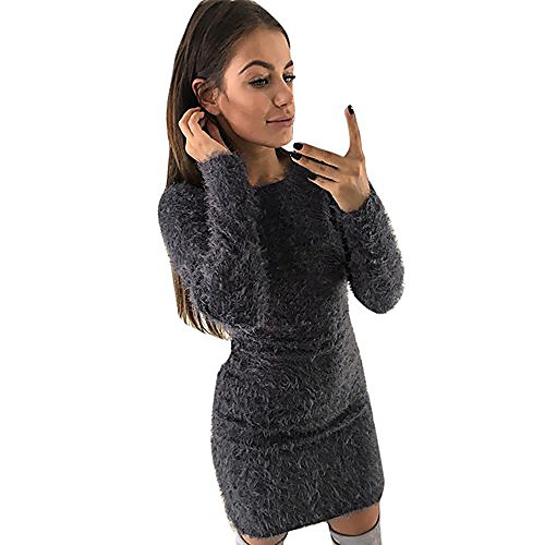 women autumn o neck casual long sleeve ankle length long dress loose party dresswomen winter long sleeve solid sweater fleece warm basic short mini dress gy/lgraylarge
women autumn o neck casual long sleeve ankle length long dress loose party dresswomen winter long sleeve solid sweater fleece warm basic short mini dress gy/lgraylarge