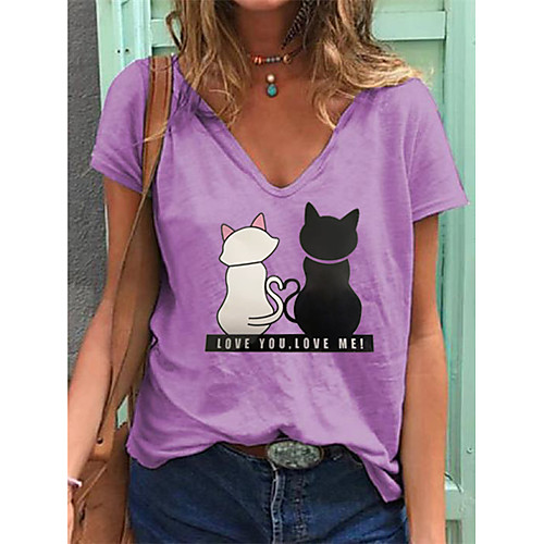 Women's Plus Size Print Animal T shirt Large Size V Neck Short Sleeve Tops Big Size
Women's Plus Size Print Animal T shirt Large Size V Neck Short Sleeve Tops Big Size