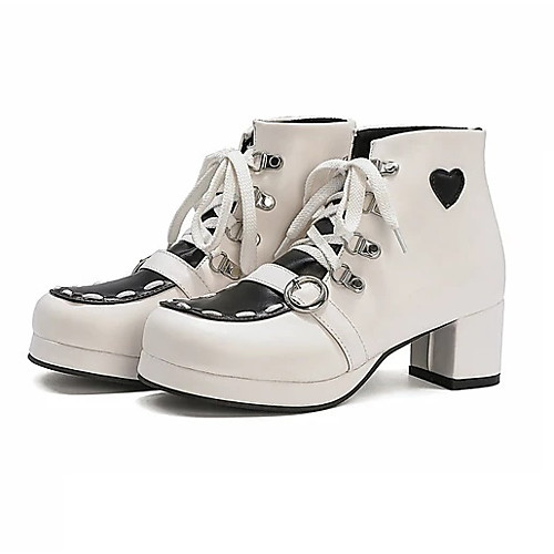Women's Boots Chunky Heel Square Toe Booties Ankle Boots Casual Daily PU Solid Colored Almond Dark Brown White / Booties / Ankle Boots
Women's Boots Chunky Heel Square Toe Booties Ankle Boots Casual Daily PU Solid Colored Almond Dark Brown White / Booties / Ankle Boots