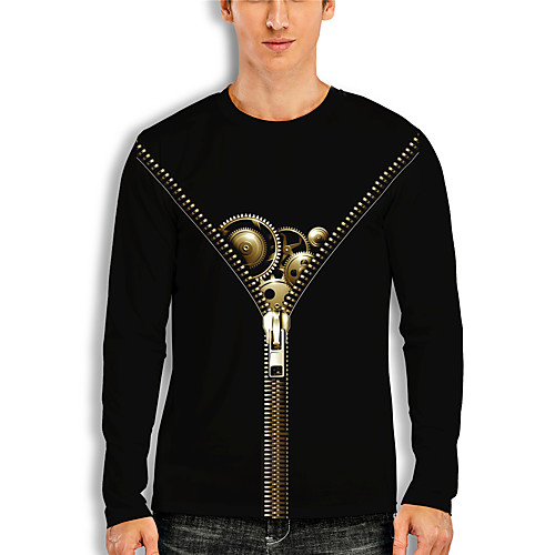 Men's T shirt 3D Print Graphic 3D Print Long Sleeve Casual Tops Cartoon Classic Black
Men's T shirt 3D Print Graphic 3D Print Long Sleeve Casual Tops Cartoon Classic Black