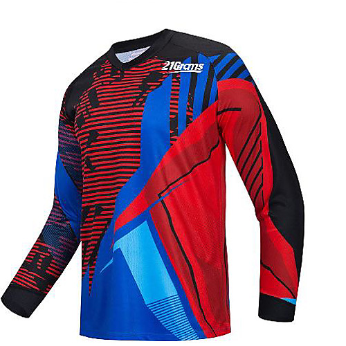 21Grams Men's Long Sleeve Downhill Jersey Spandex Red Bike Jersey Top Mountain Bike MTB Road Bike Cycling UV Resistant Quick Dry Sports Clothing Apparel / Athletic
21Grams Men's Long Sleeve Downhill Jersey Spandex Red Bike Jersey Top Mountain Bike MTB Road Bike Cycling UV Resistant Quick Dry Sports Clothing Apparel / Athletic