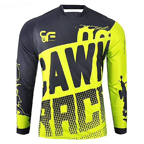 21Grams Men's Long Sleeve Downhill Jersey Spandex Yellow Bike Jersey Top Mountain Bike MTB Road Bike Cycling UV Resistant Quick Dry Sports Clothing Apparel / Athletic
21Grams Men's Long Sleeve Downhill Jersey Spandex Yellow Bike Jersey Top Mountain Bike MTB Road Bike Cycling UV Resistant Quick Dry Sports Clothing Apparel / Athletic