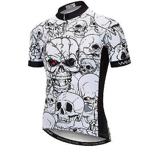 21Grams Men's Short Sleeve Cycling Jersey BlackWhite Skull Bike Jersey Mountain Bike MTB Road Bike Cycling Breathable Quick Dry Sports Clothing Apparel / Athletic
21Grams Men's Short Sleeve Cycling Jersey BlackWhite Skull Bike Jersey Mountain Bike MTB Road Bike Cycling Breathable Quick Dry Sports Clothing Apparel / Athletic