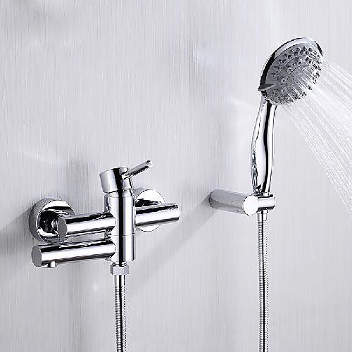 Shower Faucet Set - Handshower Included Contemporary Mount Outside Ceramic Valve Bath Shower Mixer Taps
Shower Faucet Set - Handshower Included Contemporary Mount Outside Ceramic Valve Bath Shower Mixer Taps