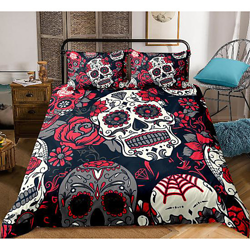 3d skull print 3-piece duvet cover set hotel bedding sets comforter cover with soft lightweight microfiber, include 1 duvet cover, 2 pillowcases for double/queen/king(1 pillowcase for twin/single)
3d skull print 3-piece duvet cover set hotel bedding sets comforter cover with soft lightweight microfiber, include 1 duvet cover, 2 pillowcases for double/queen/king(1 pillowcase for twin/single)