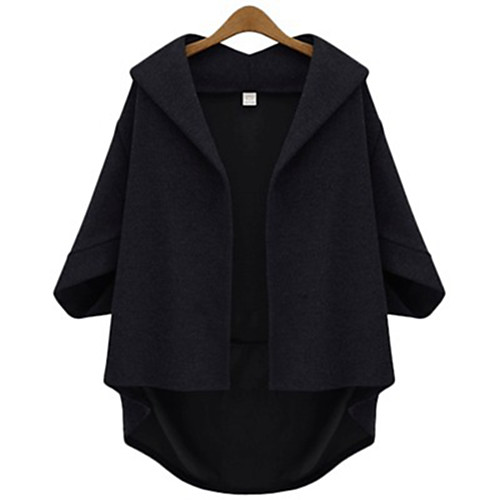 Women's Plus Size Patchwork Solid Colored Going out Work Regular Teddy Coat / Shirt Collar / Loose / Batwing Sleeve
Women's Plus Size Patchwork Solid Colored Going out Work Regular Teddy Coat / Shirt Collar / Loose / Batwing Sleeve