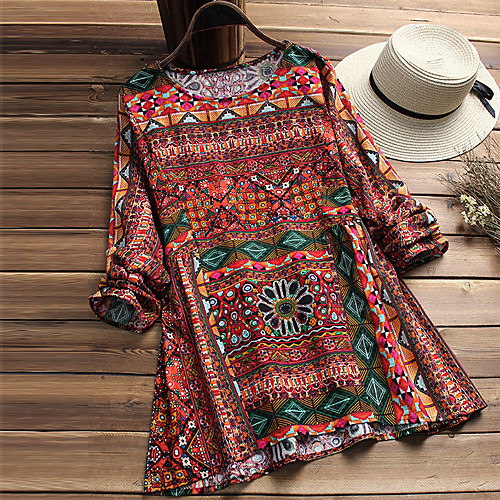 Women's Plus Size Print Houndstooth Blouse Shirt Large Size Round Neck Long Sleeve Tops Big Size
Women's Plus Size Print Houndstooth Blouse Shirt Large Size Round Neck Long Sleeve Tops Big Size