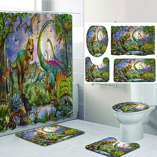 dinosaur empire pattern printing bathroom shower curtain leisure toilet four-piece design
dinosaur empire pattern printing bathroom shower curtain leisure toilet four-piece design