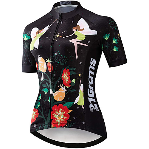 21Grams Women's Short Sleeve Cycling Jersey Black Bike Jersey Mountain Bike MTB Road Bike Cycling Breathable Sports Clothing Apparel / Athletic
21Grams Women's Short Sleeve Cycling Jersey Black Bike Jersey Mountain Bike MTB Road Bike Cycling Breathable Sports Clothing Apparel / Athletic
