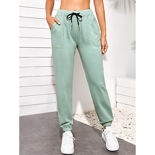 Women's Sweatpants Joggers Jogger Pants Athletic Bottoms Drawstring Spandex Gym Workout Running Jogging Training Exercise Thermal Warm Breathable Soft Sport Solid Colored Light Green / Stretchy
Women's Sweatpants Joggers Jogger Pants Athletic Bottoms Drawstring Spandex Gym Workout Running Jogging Training Exercise Thermal Warm Breathable Soft Sport Solid Colored Light Green / Stretchy