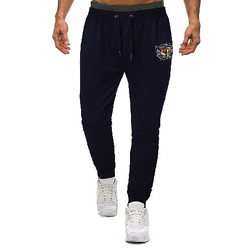Men's Sporty Basic Outdoor Daily Pants Sweatpants Pants Print Full Length Sporty Drawstring Black Blue Gray
Men's Sporty Basic Outdoor Daily Pants Sweatpants Pants Print Full Length Sporty Drawstring Black Blue Gray